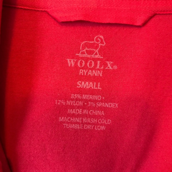 Woolx Ryann Size Small Pink Front Zipper Hoodie and 2 Front Zipper Pockets - Picture 5 of 8